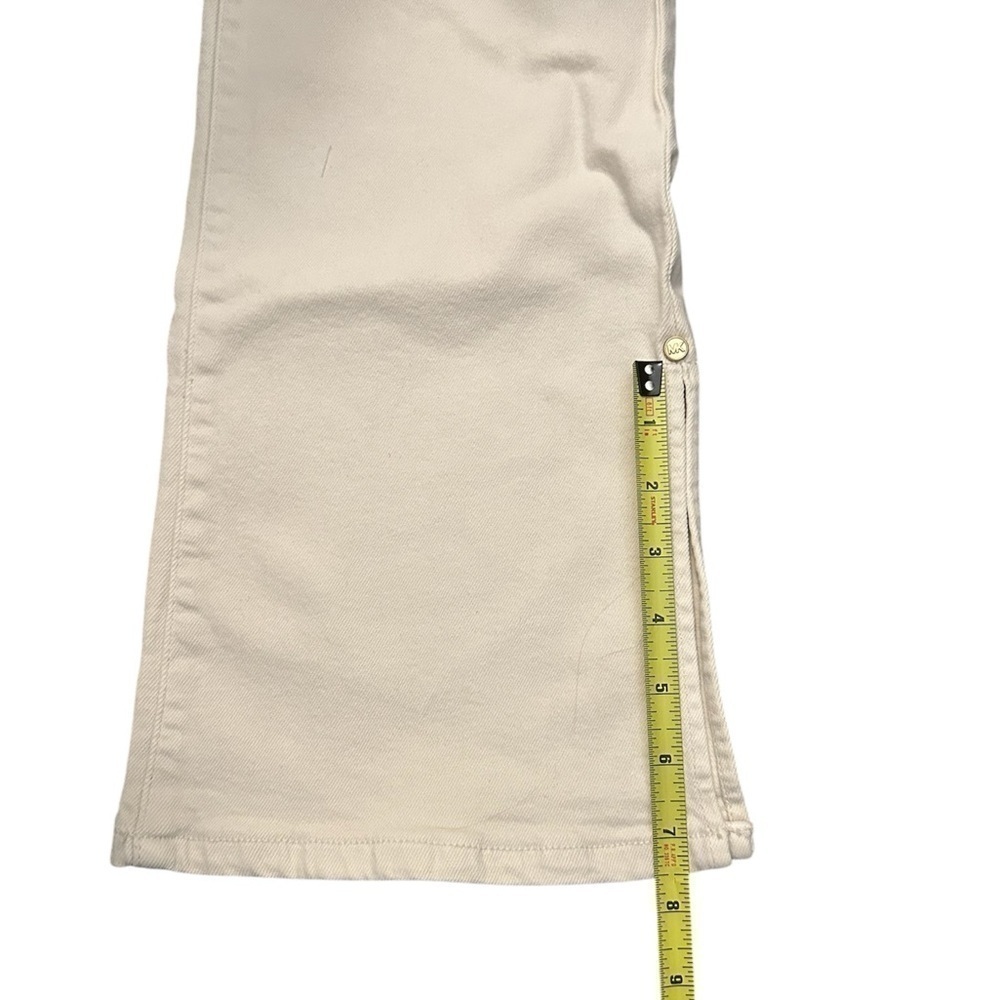 NWT MICHAEL KORS Split-Hem Cropped Flared Jeans / Bone Color / Size 4 - Picture 15 of 16